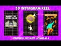 Edit Viral 3d Instagram reels like Houston kold, Bart Vfx, Iman Gadzhi, Ali abdaal and Magnatesmedia