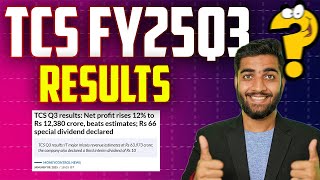 TCS FY25 Q3 Result Explained: Revenue, Profits and Key Growth Drivers in 5 Minutes #tcs #stockmarket