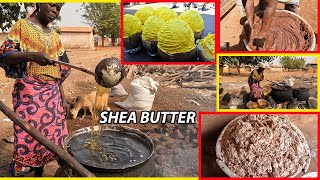 Making organic SHEA BUTTER OIL in Africa!!! How to prepare Shea Butter Oil in Ghana 🇬🇭, West Africa.