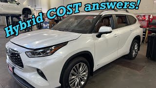 Toyota HYBRID scheduled maintenance cost SAVES you money!?