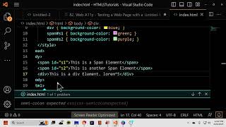 HTML5 - 27 - The Differences Between Inline and Block Elements