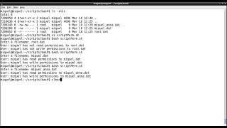 bash - checking for file permissions