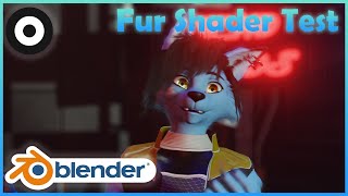 [Blender] Stylized Fur Shader Test