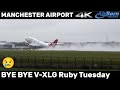 Virgin Atlantic Boeing 747 G-VXLG Ruby Tuesday leaves Manchester Final Departure Last Take Off