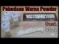 Perbedaan Hasil Warna Powder Gigi & Gusi  powder Gusi 3S & 8S, Powder Gigi Nomer 2, 3, 4 & 5