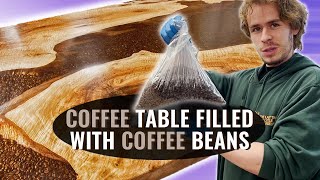 Making a Resin Table Filled with Coffee Beans