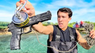 Magnet Fisher VS 100 Miles of Water! *cops called*