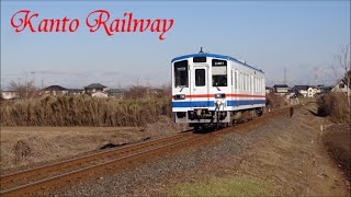 関東鉄道常総線　心の旅路　キハ2401号と処方箋薬局　2015/01/09