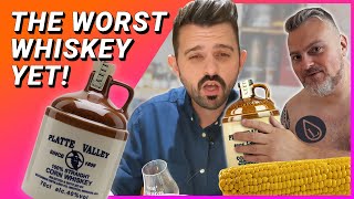 THE WORST WHISKEY! - Platte Valley Corn Whiskey Review - (ft The Last Drop) - Jeff Whisky Review #13