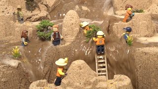 LEGO Dam Breach And Another Sand Castle