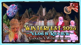 Winterfest 2023 at Canada's Wonderland | Vlog \u0026 Review | A Glitterific Opening Night