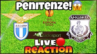 Live reaction Lazio vs apollon - PENITENZE ATTIVE🤮