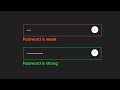 How To Show Password Strength Using HTML CSS And JavaScript on Website