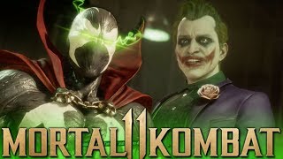 Mortal Kombat 11 - Spawn Vs Joker Exclusive Gameplay! 1080p HD
