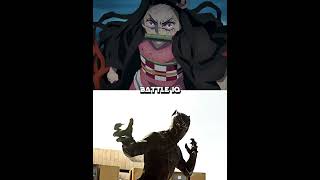 Nezuko kamado VS Black Panther (UCM) #shorts #demonslayer #blackpanther #ucm