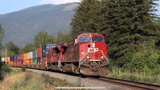 Chasing CPKC/Cambie BC! CP 8130 Rolls Westbound Intermodal Train Through Cambie BC!