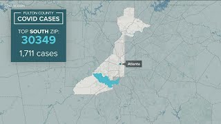 Top zip codes in north and south Fulton County for COVID-19 cases