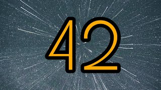 42 Second Timer ⏰ | Bright big yellow numbers and relaxing background music
