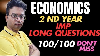 Economics second year important questions| inter economics important long questions