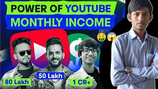 Power Of Youtube | Monthly Earning Of Elvish Yadav, Sourav Joshi, Fukra Insaan