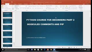 How to use modules, comments,pip in python | python course for beginners part 2