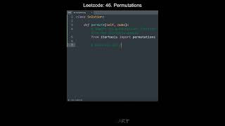 Leetcode 46. Permutations in Python | Python Leetcode | Python Coding Tutorial | Python Coding ASMR