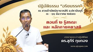 ๒.รู้สรณะ และ หลักกายคตาสติ : ดร.สุภีร์ ทุมทอง : สวนป่ามัชฌิมาบวรสิริ : ๗ ธันวาคม ๒๕๖๗