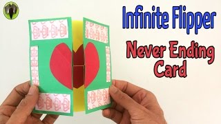 INFINITE FLIPPER | NEVER ENDING CARD - DIY | Handmade Tutorial by Paper Folds ❤️