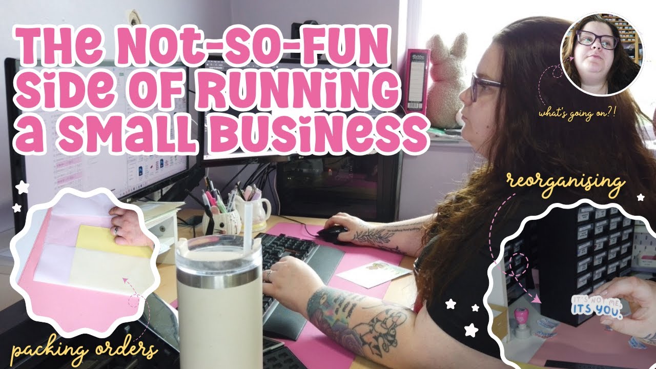 Studio Vlog Packing Orders Reorganising Stock Again Youtube