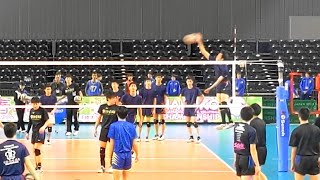 Japan Haruko championship 2020 HS tournament Final spike warm up Men's Volleyball