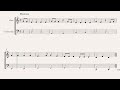 mozart away with melancholy easy flute and cello sheet music