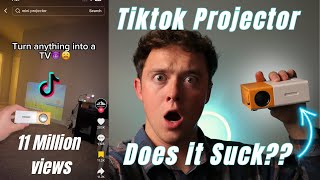 Viral Tiktok Mini Projector Does it Suck? YG300 Review