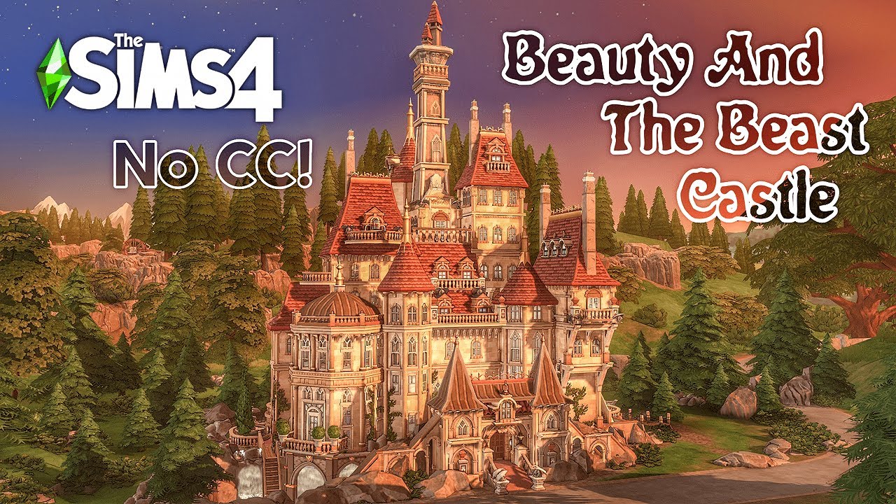 How I Built Disney's The Beauty And The Beast Castle In The Sims 4 ...