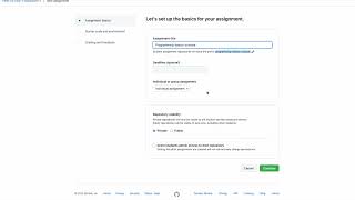 GitHub Classroom Assignments
