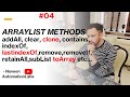#4 -ArrayList Methods addAll, clear, clone, contains, indexOf, removeIf, retainAll, subList, toArray