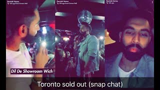 Parmish verma Toronto show live sold out (snapchat) liveshow