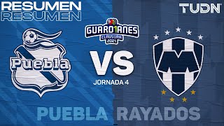 Resumen y goles | Puebla vs Rayados | Torneo Guard1anes 2021 Liga MX - J4 | TUDN