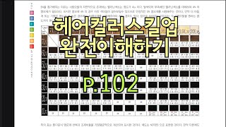 톤다운 표  [헤어컬러스킬업 102페이지 완전이해하기]