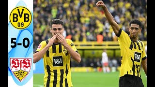 Borussia Dortmund vs VfB Stuttgart 5-0 | Bundesliga | Extеndеd Hіghlіghts & All Gоals 2022 HD