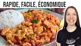 Sauté d'Oeufs et de Tomates à la Chinoise (FACILE) - HOP DANS LE WOK