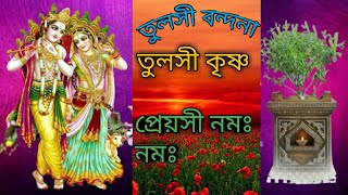 তুলসী কৃষ্ণ প্রেয়সী নমঃ নমঃ তুলসী আরতি/ tulshi bondana #Krishna  #bhakti