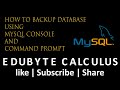 How to backup MYSQL database using command line.