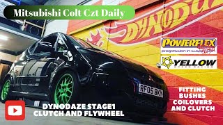 Mitsubishi Colt Czt Fitting Stage 1 Dynodaze Clutch & Powerflex Poly Bushes