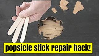 How to repair holes in hollow core furniture