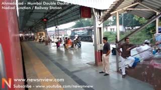 Nadiad Junction Railway Station in Ahmedabad Mumbai Double Decker Train Journey