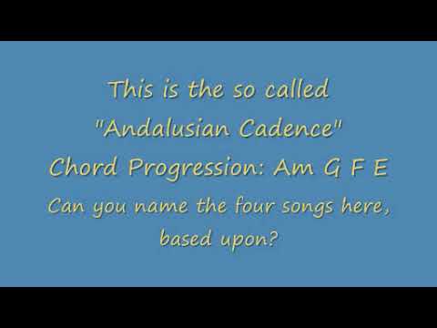 Can You Name The Songs Here? All Based Upon The Andalusian Cadence ...