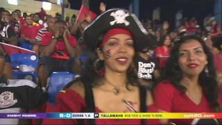 Trinidad fans at Trinbago Knight Riders v Jamaica Tallawahs