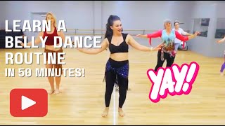 Modern Beginner Belly Dance Choreography! 💃 #bellydance