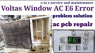 Voltas Window inverter Ac E6 Error problem solution#window inverter ac repairing video!ac_pcb_repair