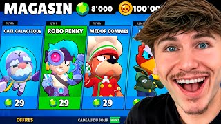 J’ACHÈTE 7 NOUVEAUX SKINS SUR BRAWL STARS !!